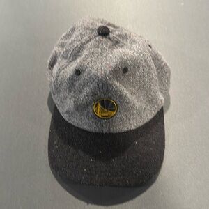 Mitchell & Ness Golden State Warriors Gray & Black Adjustable Hat Cap Wool